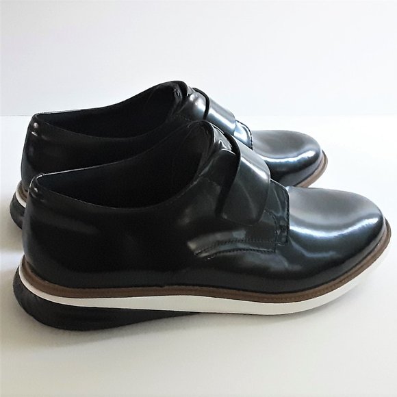 COLE HAAN Women's Shoes GrandEvolution Modern Monk Black /Optic White NWT - Picture 6 of 12